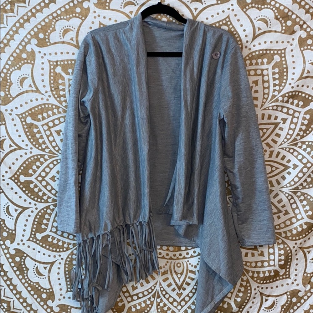 Asymmetrical cardigan